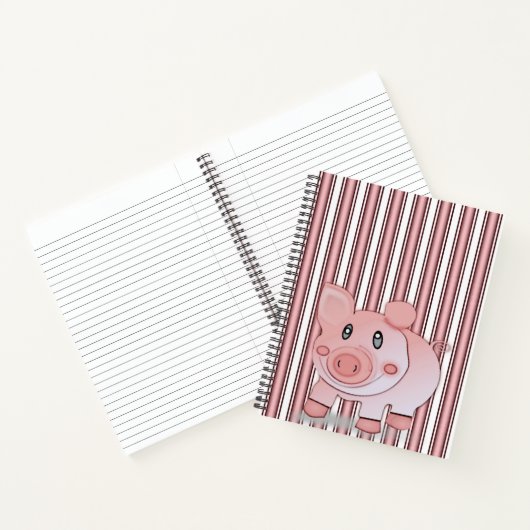 Cochon de Carnet spirale (Intérieur)