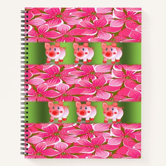 Cochon de Carnet spirale (Devant)