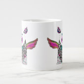 Cochon de porc mignon avec ailes Jumbo Mug (Devant)