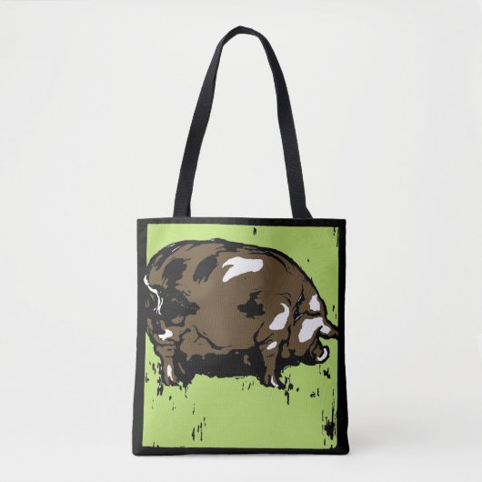 Cochon de sciage victorien sur sac (Devant)