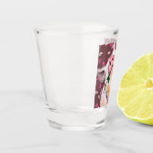 Cochon de souris avec Rose en verre de tir - Amour (Gauche)