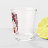 Cochon de souris avec Rose en verre de tir - Amour (Droite)