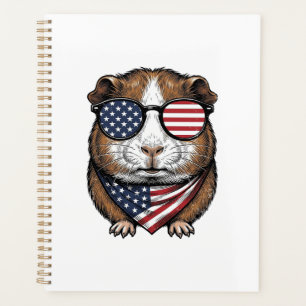 Cochon d'Inde patriotique Gravure vintage