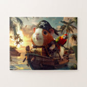 Cochon d'Inde Pirate à l'Aventure - Puzzle (Horizontal)