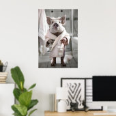 Cochon Drôle en Robe de Chambre, Décoration Murale (Bureau à domicile)