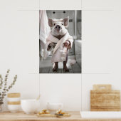 Cochon Drôle en Robe de Chambre, Décoration Murale (Cuisine)
