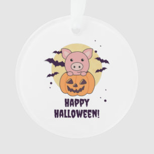 Cochon En Citrouille Cochons Doux Joyeux Halloween