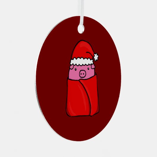 Cochon en couverture décoration de Noël (Avant droite)
