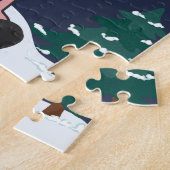 Cochon Joyeux Noël Animaux Cochons Puzzle Puzzle (Côté)