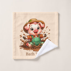 Cochon mignon personnalisable pour le bain