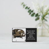 Cochon ou porc de sciage victorien carte de visite (Debout devant)