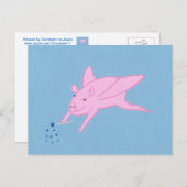 Cochon rose Fabriquant des étoiles bleues Cartes p (Devant / Derrière)