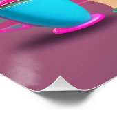 Cochon Rose Lire Un Poster De Livre (Coin)