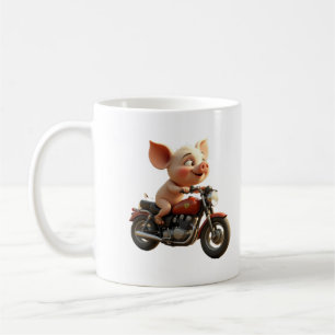 cochon sur une tasse à porc
