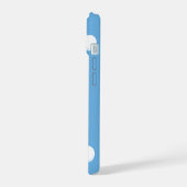 Cochon volant - Cochon mignon avec ailes en bleu (Côté gauche)