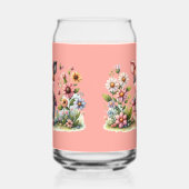 Cochonnet Patchwork Mignon dans un Jardin Floral (Gauche)