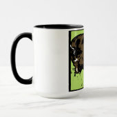Cochons De Bois Victoriens Sur La Mug (Gauche)