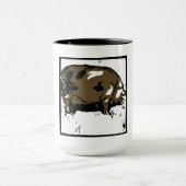 Cochons De Bois Victoriens Sur La Mug (Centre)