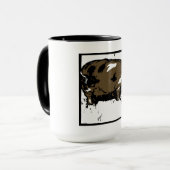 Cochons De Bois Victoriens Sur La Mug (Devant gauche)