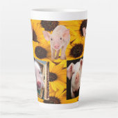 Cochons de tournesol Latte Mug (Devant)