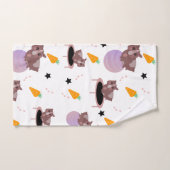 Cochons d'Inde mignons en train de faire de l'exer (Serviette à main)