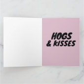 COCHONS ET BAISERS CARTE PORC CARTES (Intérieur)