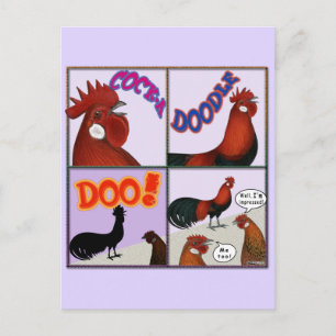 Cock-A-Doodle-Doo! Briefkaart