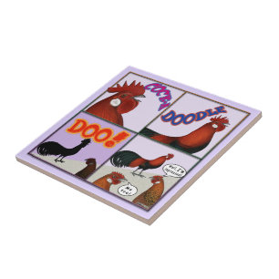 Cock-A-Doodle-Doo! Tegeltje