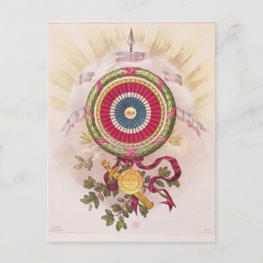 Cockade, logo van 1848 briefkaart (Voorkant)