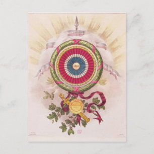 Cockade, logo van 1848 briefkaart