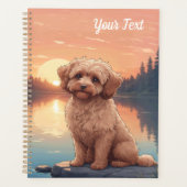 Cockapoo aan het meer planner (Voorkant)