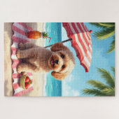 Cockapoo Beach Relax Scene Legpuzzel (Horizontaal)