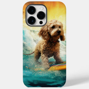 Cockapoo Beach Surfen Schilderij Case-Mate iPhone 14 Pro Max Hoesje