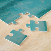 Cockapoo Beach Surfen Schilderij Legpuzzel (Zijkant)