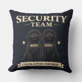 Cockapoo Beveiligingsteam Kussengeschenk Kussen (Voorkant)