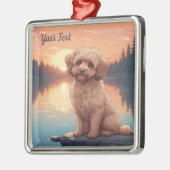 Cockapoo bij het meer metalen ornament (Links)