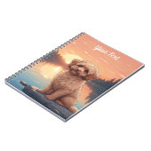 Cockapoo bij het meer notitieboek (Linkerzijde)