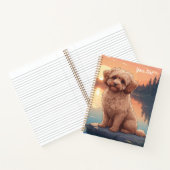 Cockapoo bij het meer notitieboek (Binnen)