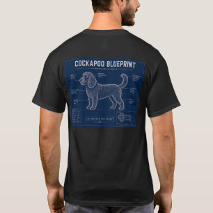 Cockapoo Blauwdruk T-Shirt – Grappig Cadeau voor H