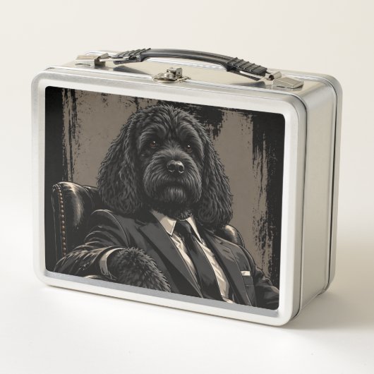 Cockapoo Boss Dog Lunchbox – Vintage Style (Devant)