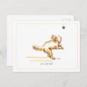 Cockapoo-Briefkaart "Ik en mijn bal" Briefkaart (Voorkant / Achterkant)