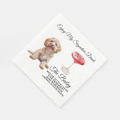 Cockapoo bruiloft handtekening Drink Servet (Hoek)