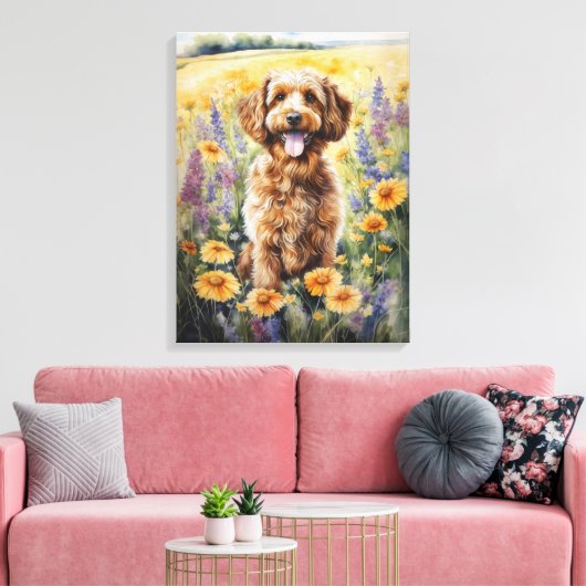 Cockapoo Canvas Afdruk (Insitu (Woonkamer))