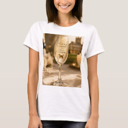 Cockapoo Champagne Glass | Funny Dog Lover Gift T-shirt