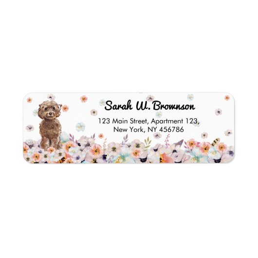 Cockapoo Dog Breed Etiket (Voorkant)