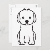 Cockapoo Dog Cartoon Briefkaart (Voorkant / Achterkant)