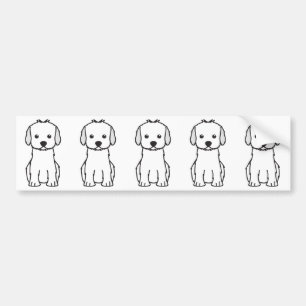 Cockapoo Dog Cartoon Bumpersticker