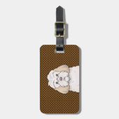 Cockapoo Dog Cartoon Paws Bagagelabel (Voorkant verticaal)