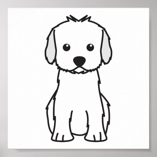 Cockapoo Dog Cartoon Poster (Voorkant)