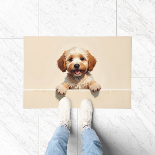 Cockapoo Dog Doormat Art Deurmat (Binnen)